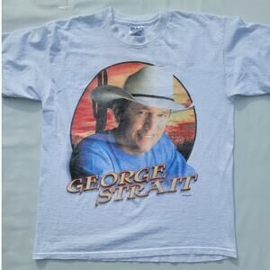 George Strait T-Shirt 1999 Tour Country Music Festival Size L Shirt Vintage Rare